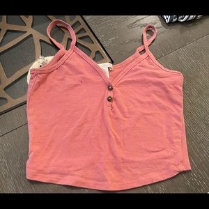 Pink crop top